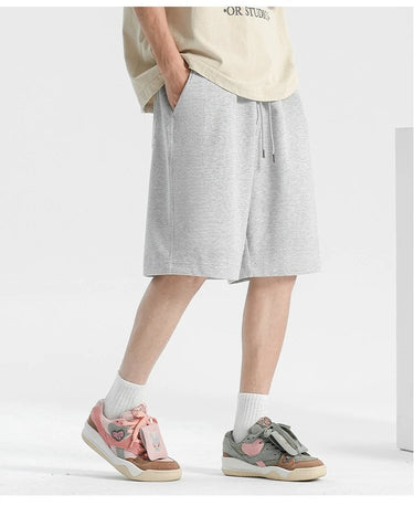 Short Large Homme Gris