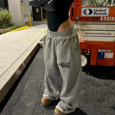 Jogging Femme Ceinture Large