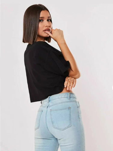 T-Shirt Oversize Femme Crop Top