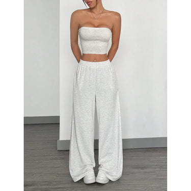 Jogging Large Femme Blanc