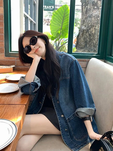 Veste Oversize Denim Femme