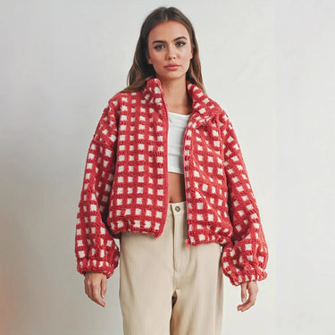 Veste Oversize Femme Carreaux