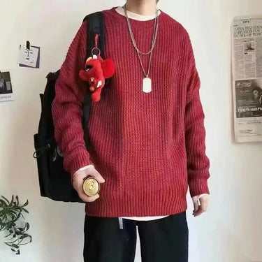 Pull Oversize Homme Rouge