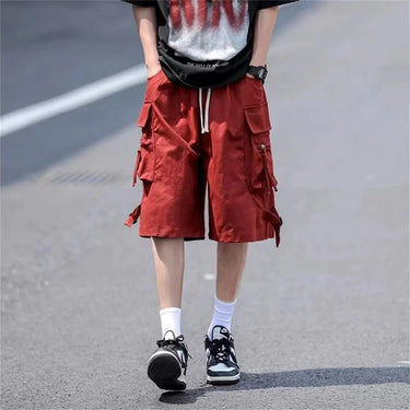 Short Rouge Large Long Homme