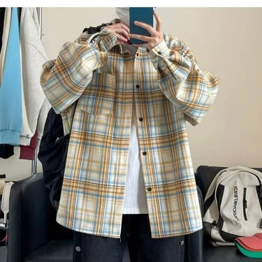 Chemise Oversize Homme Jaune