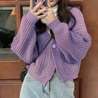 Cardigan Oversize Violet