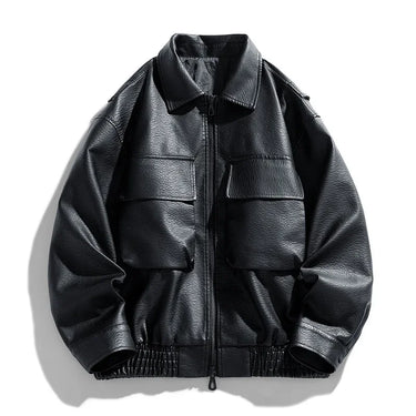 Blouson En Cuir Oversize Homme