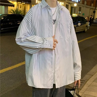 Chemise Oversize Homme Rayure