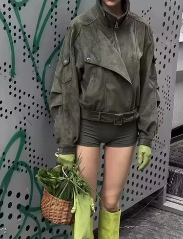 Veste Oversize Femme Daim