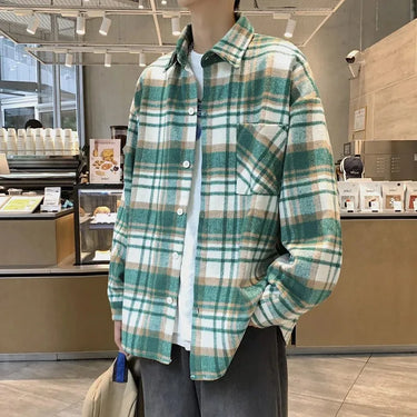 Chemise Oversize Homme Vert