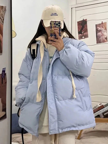 Doudoune Oversize Bleu
