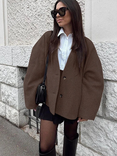 Manteau Blazer Oversize Femme