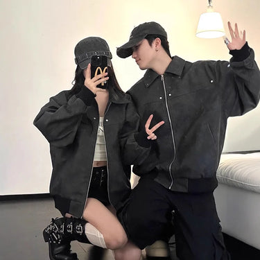 Veste Daim Oversize Homme