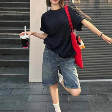 Short Large Femme Jean