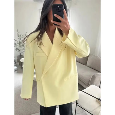 Blazer Oversize Jaune