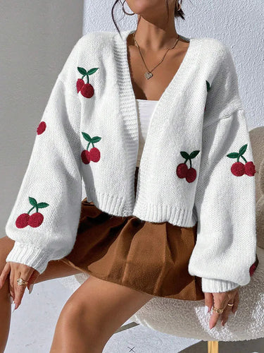 Cardigan Brodé Femme