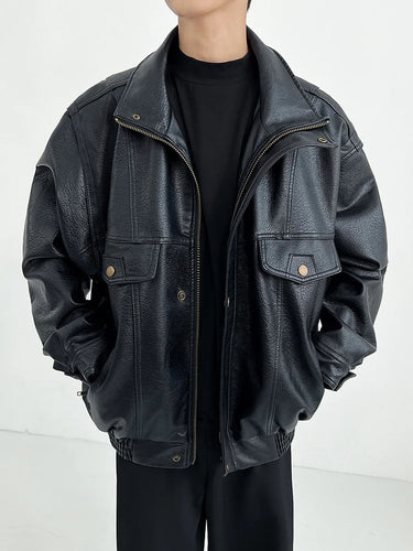 Veste Oversize Homme Cuir