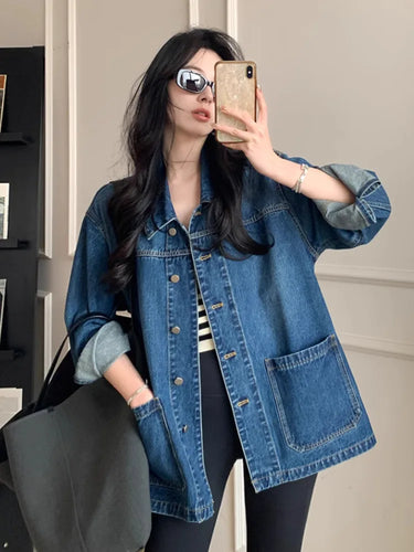 Veste Oversize Denim Femme