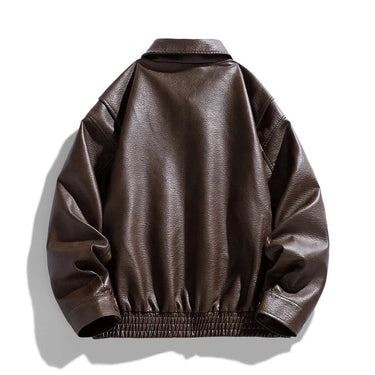 Blouson En Cuir Oversize Homme