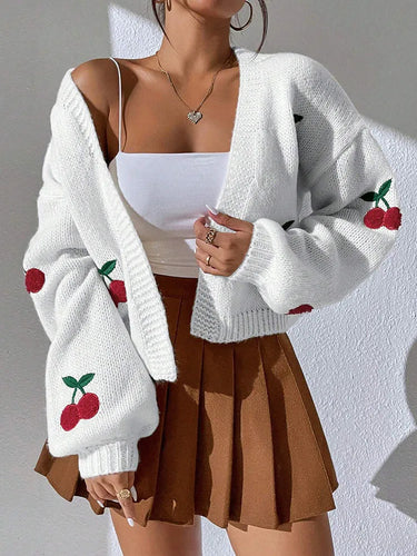 Cardigan Brodé Femme