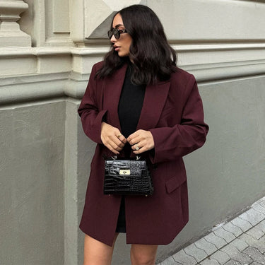 Blazer Oversize Bordeaux