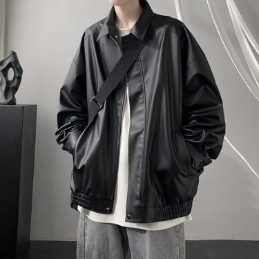 Veste En Cuir Large Homme