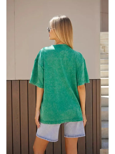 T-Shirt Oversize Vert Foncé