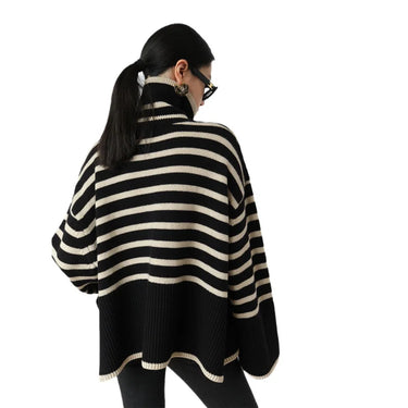 Pull Oversize Femme Col Roulé
