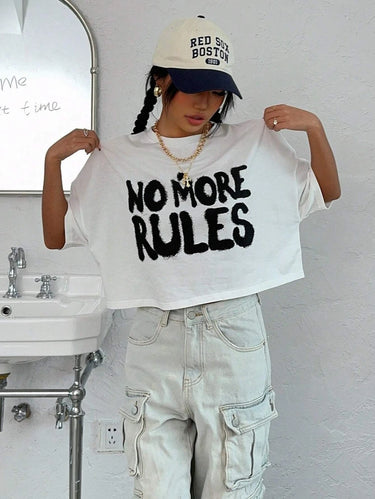 T-Shirt Blanc Oversize Court