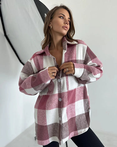 Chemise Oversize Femme Hiver