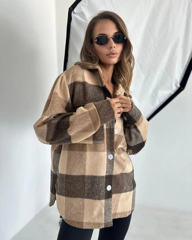 Chemise Oversize Femme Hiver